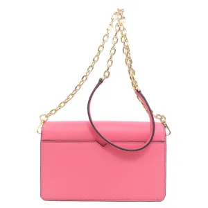 MICHAEL KORS Shoulder Bag leather pink ChainShoulder Women Used