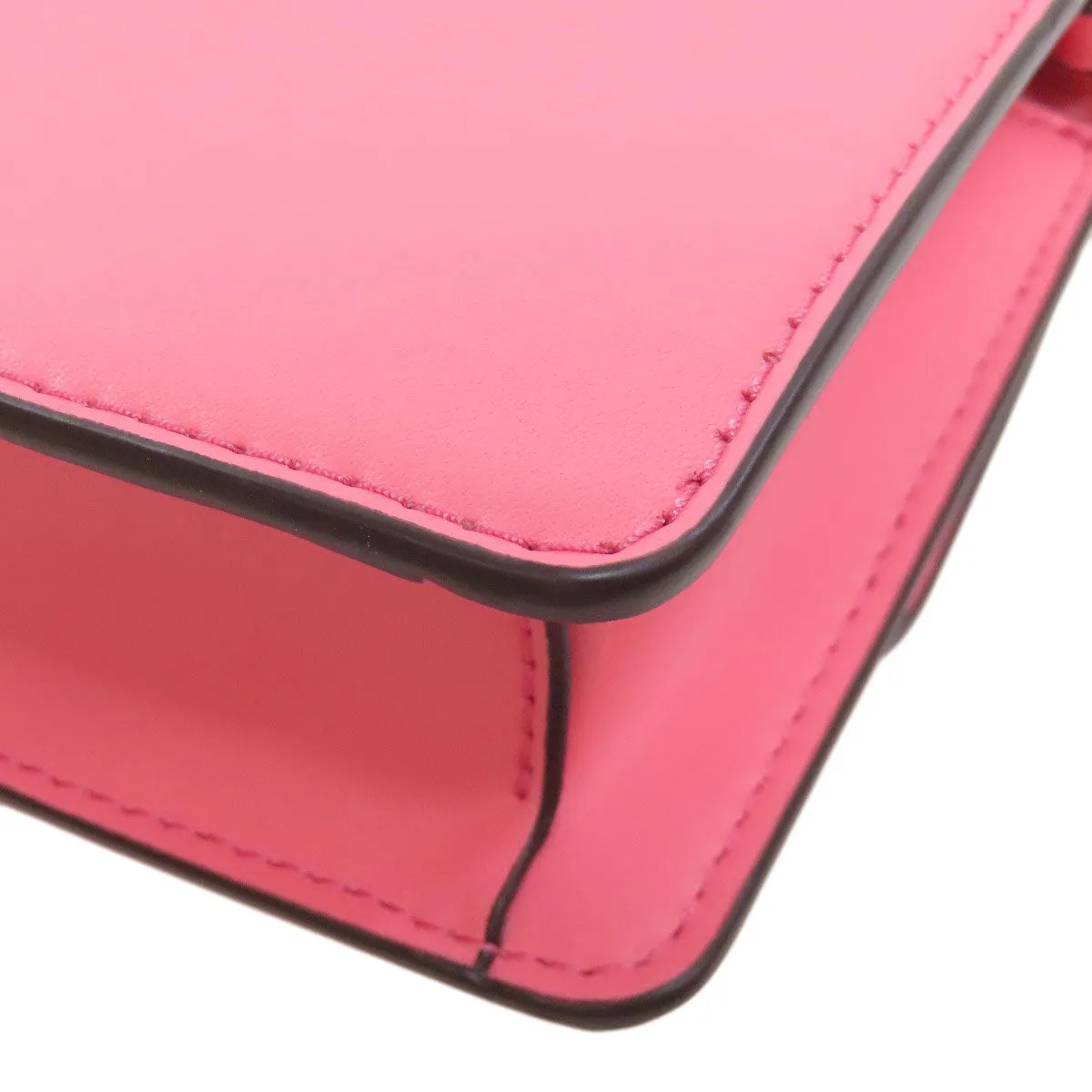 MICHAEL KORS Shoulder Bag leather pink ChainShoulder Women Used