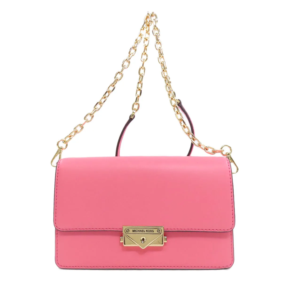 MICHAEL KORS Shoulder Bag leather pink ChainShoulder Women Used