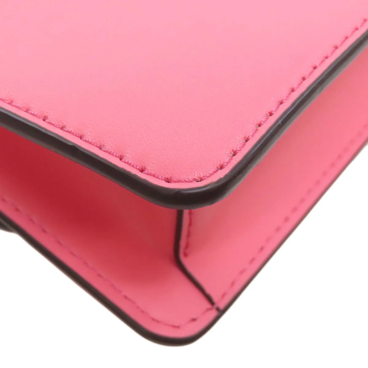 MICHAEL KORS Shoulder Bag leather pink ChainShoulder Women Used