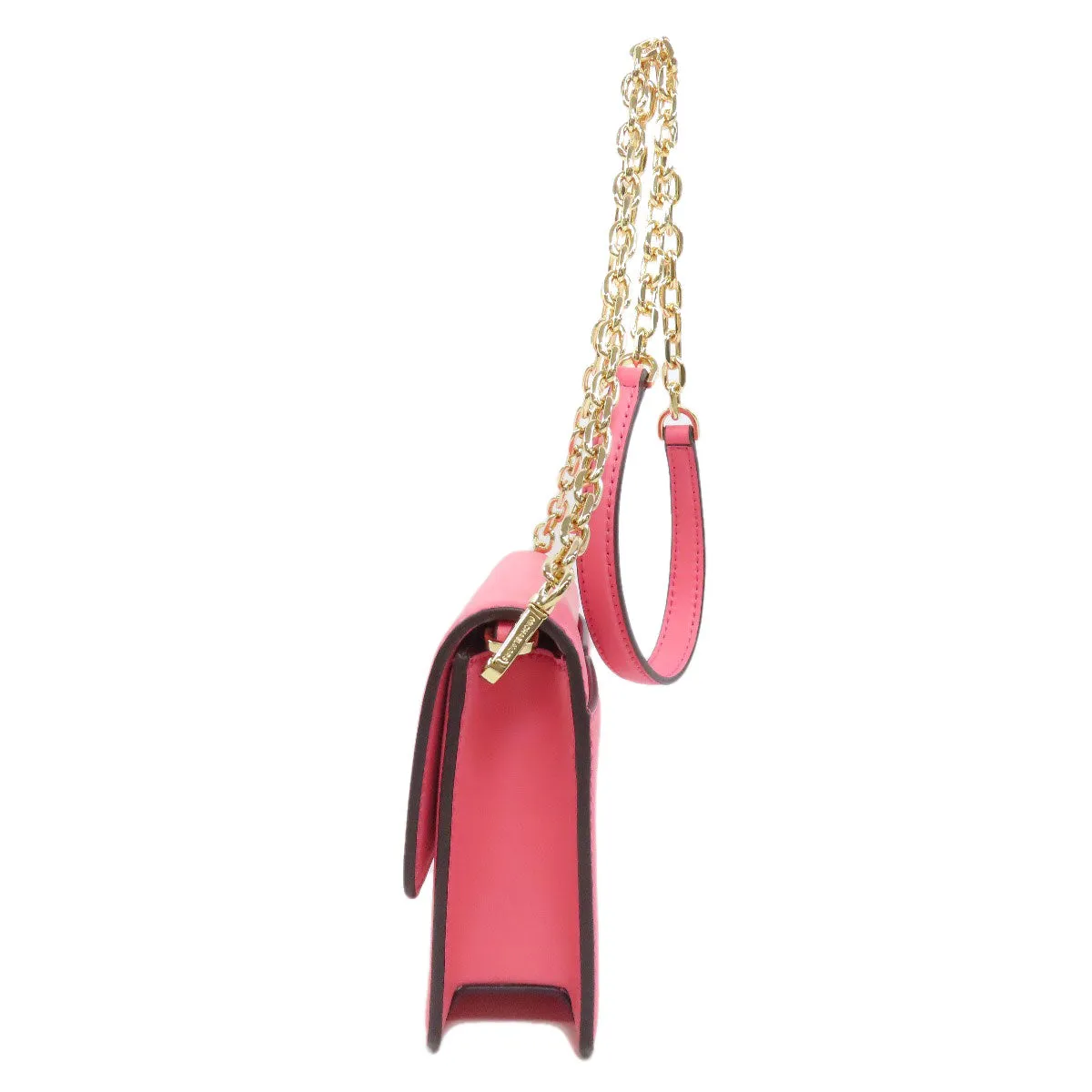 MICHAEL KORS Shoulder Bag leather pink ChainShoulder Women Used