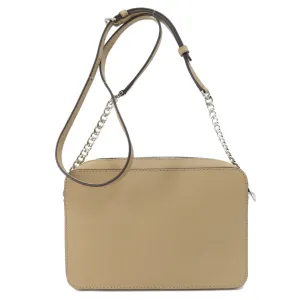 MICHAEL KORS Shoulder Bag PVC beige logo ChainShoulder Women Used