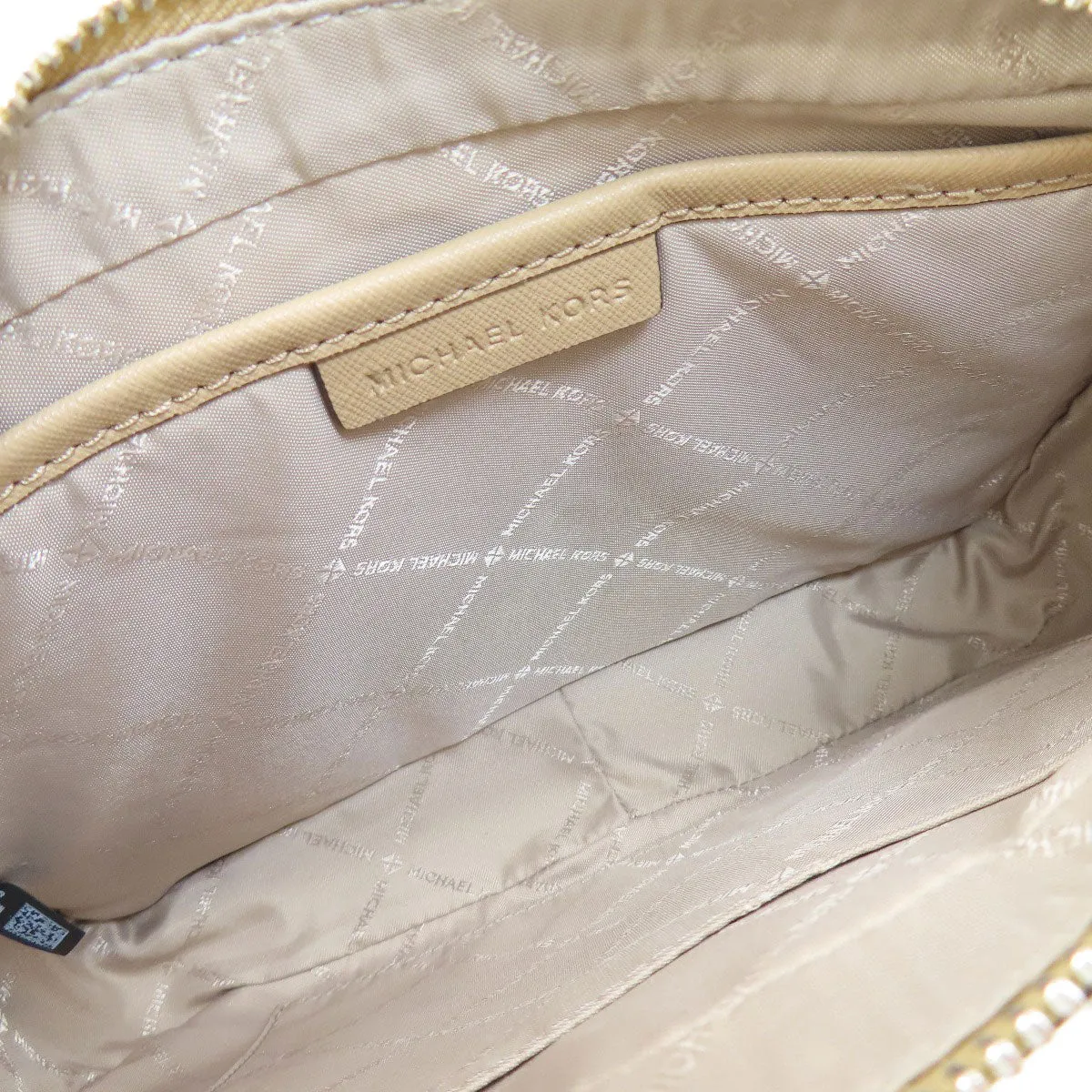 MICHAEL KORS Shoulder Bag PVC beige logo ChainShoulder Women Used