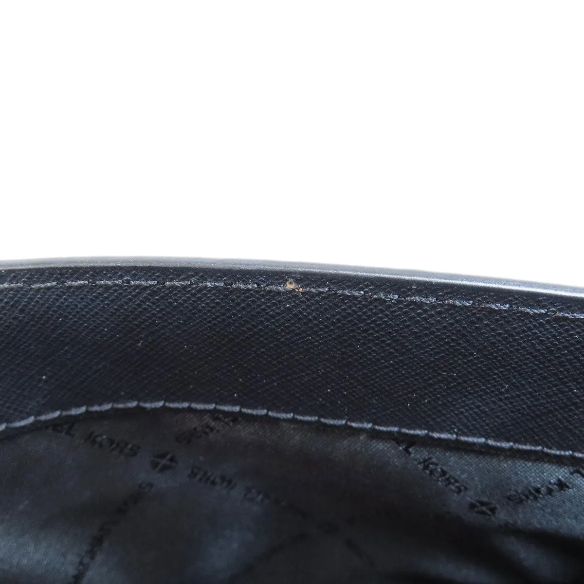 MICHAEL KORS Shoulder Bag PVC black logo Women Used