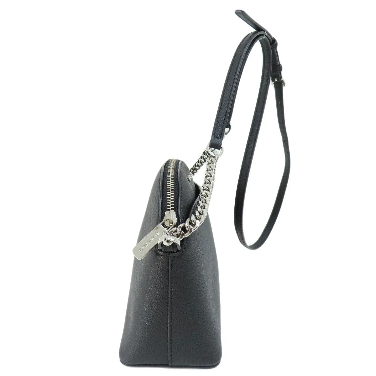 MICHAEL KORS Shoulder Bag PVC black logo Women Used