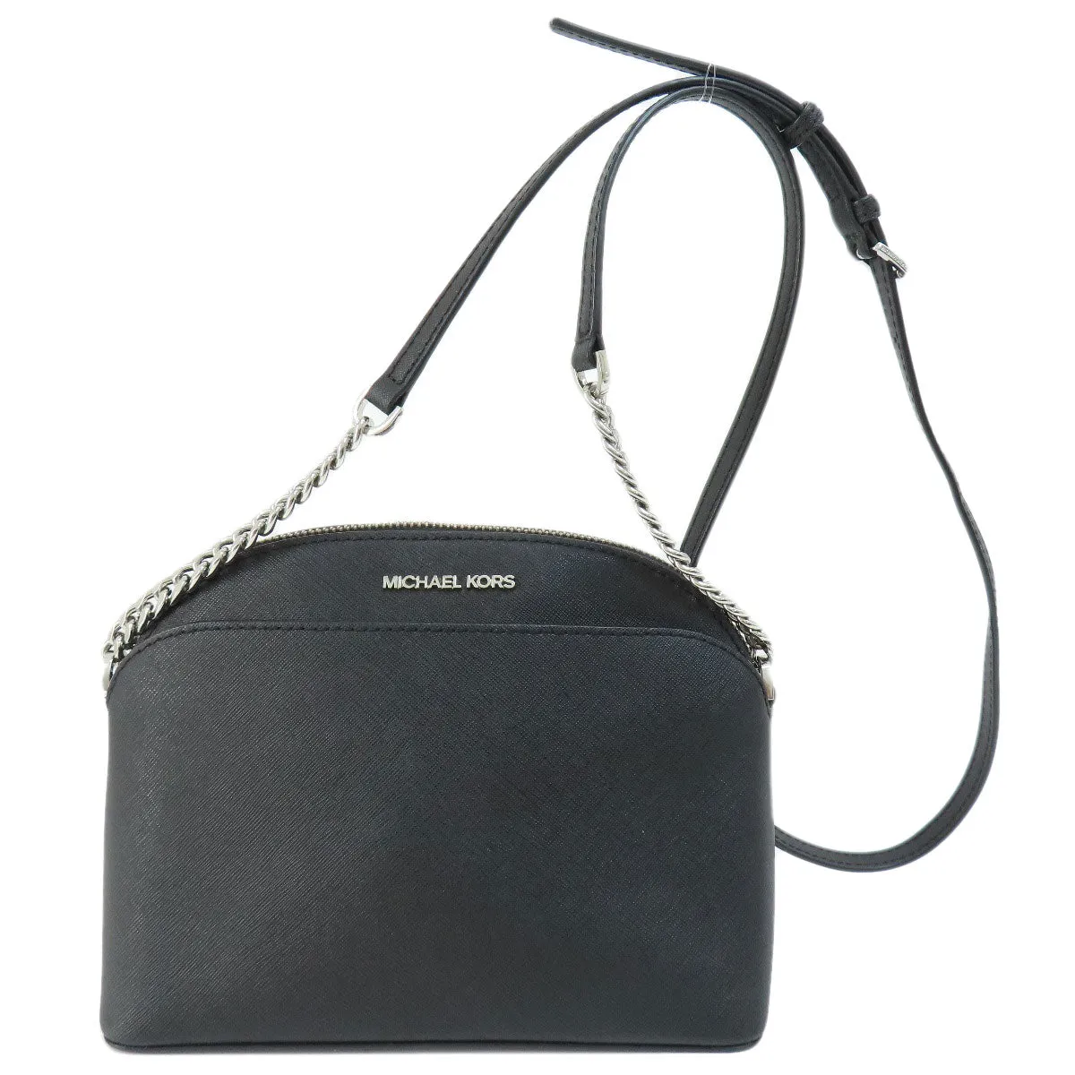 MICHAEL KORS Shoulder Bag PVC black logo Women Used