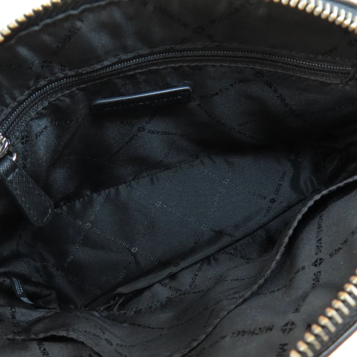 MICHAEL KORS Shoulder Bag PVC black logo Women Used