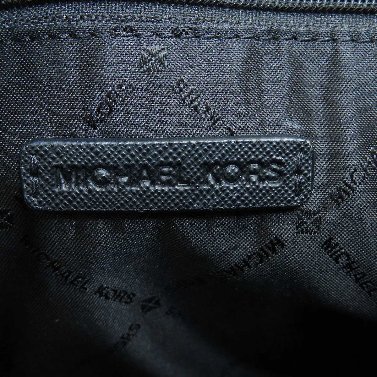 MICHAEL KORS Shoulder Bag PVC black logo Women Used
