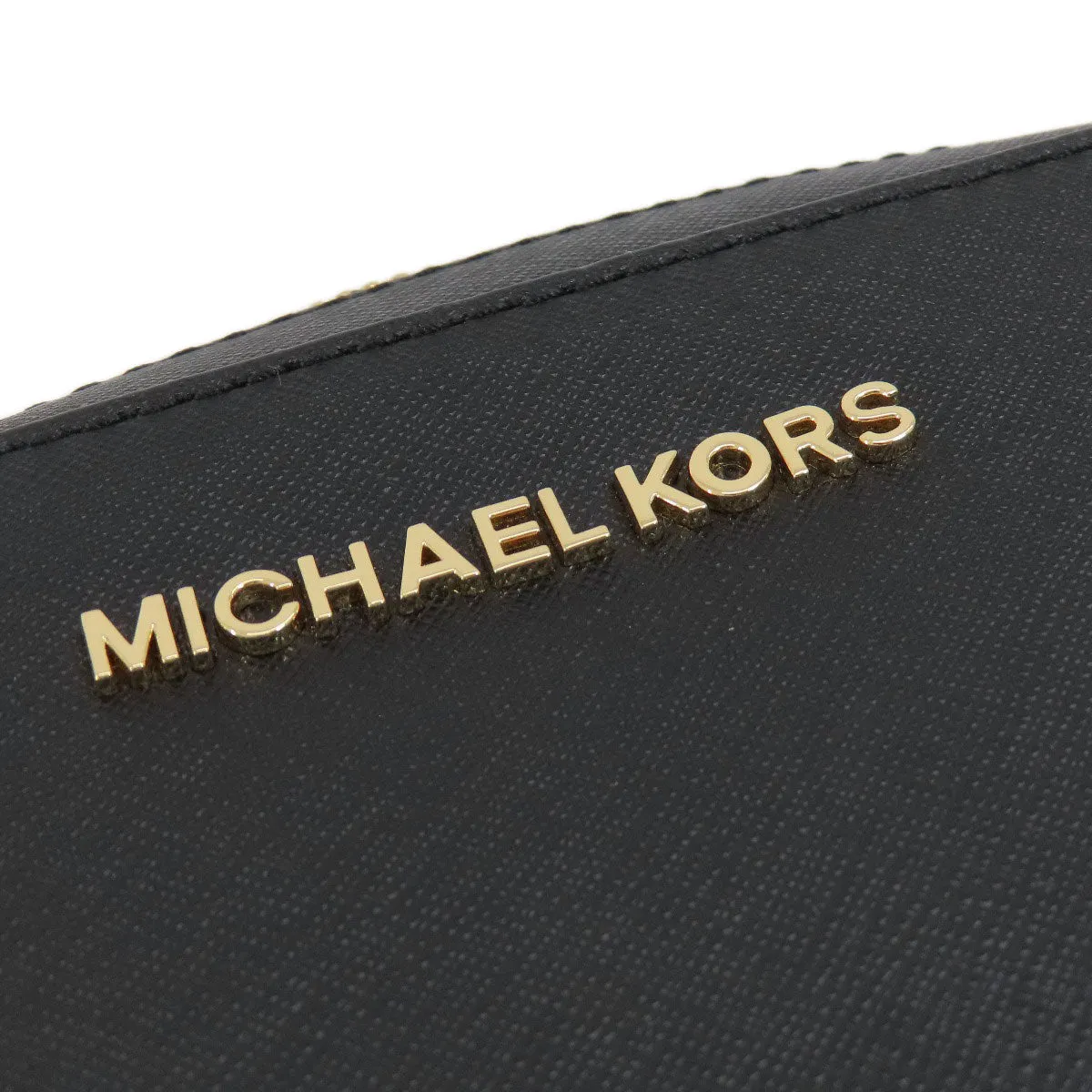 MICHAEL KORS Shoulder Bag PVC black logoMetal Women Used