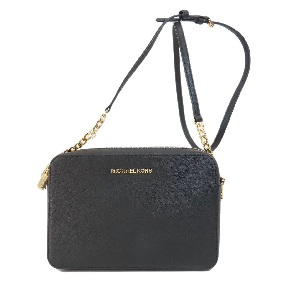 MICHAEL KORS Shoulder Bag PVC black logoMetal Women Used