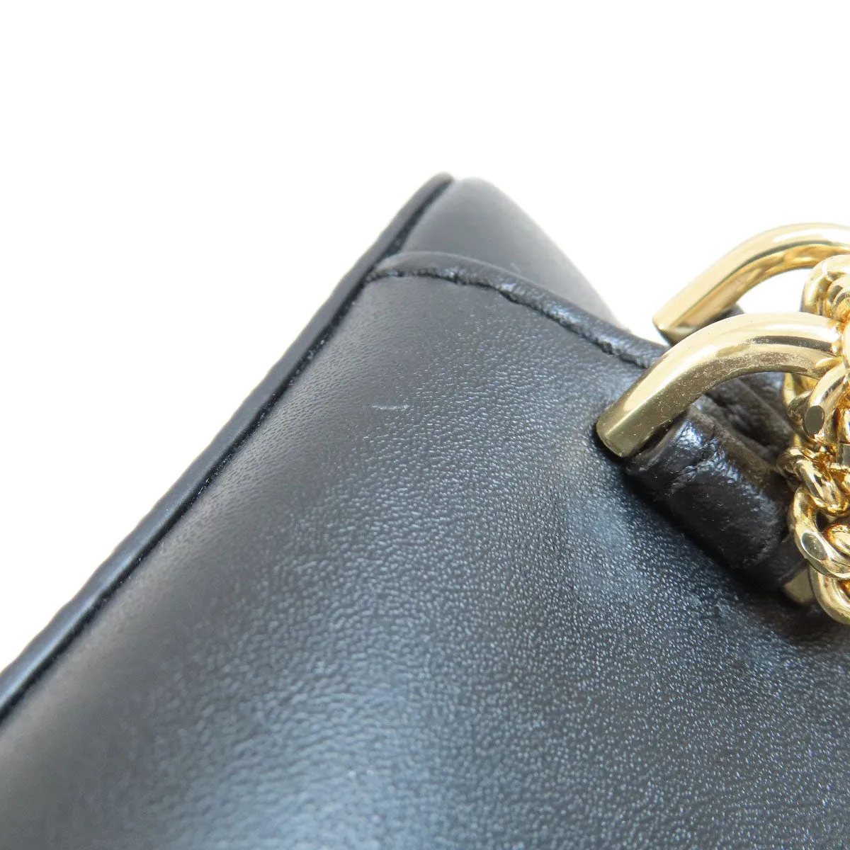 MICHAEL KORS Shoulder Bag PVC black MK signature Women Used