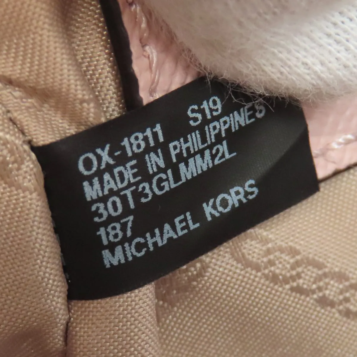 MICHAEL KORS Shoulder Bag PVC pink logo Women Used