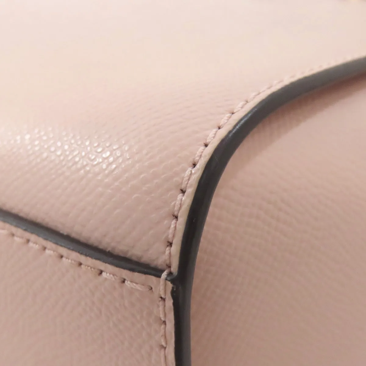 MICHAEL KORS Shoulder Bag PVC pink logo Women Used