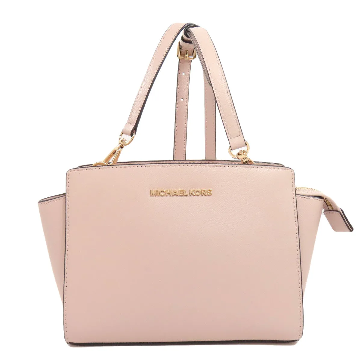 MICHAEL KORS Shoulder Bag PVC pink logo Women Used