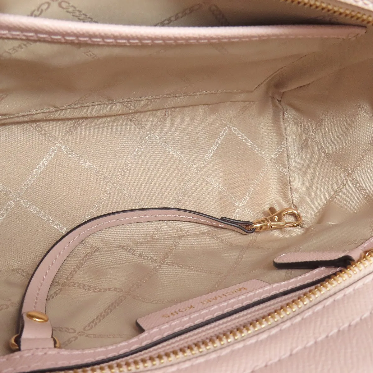 MICHAEL KORS Shoulder Bag PVC pink logo Women Used