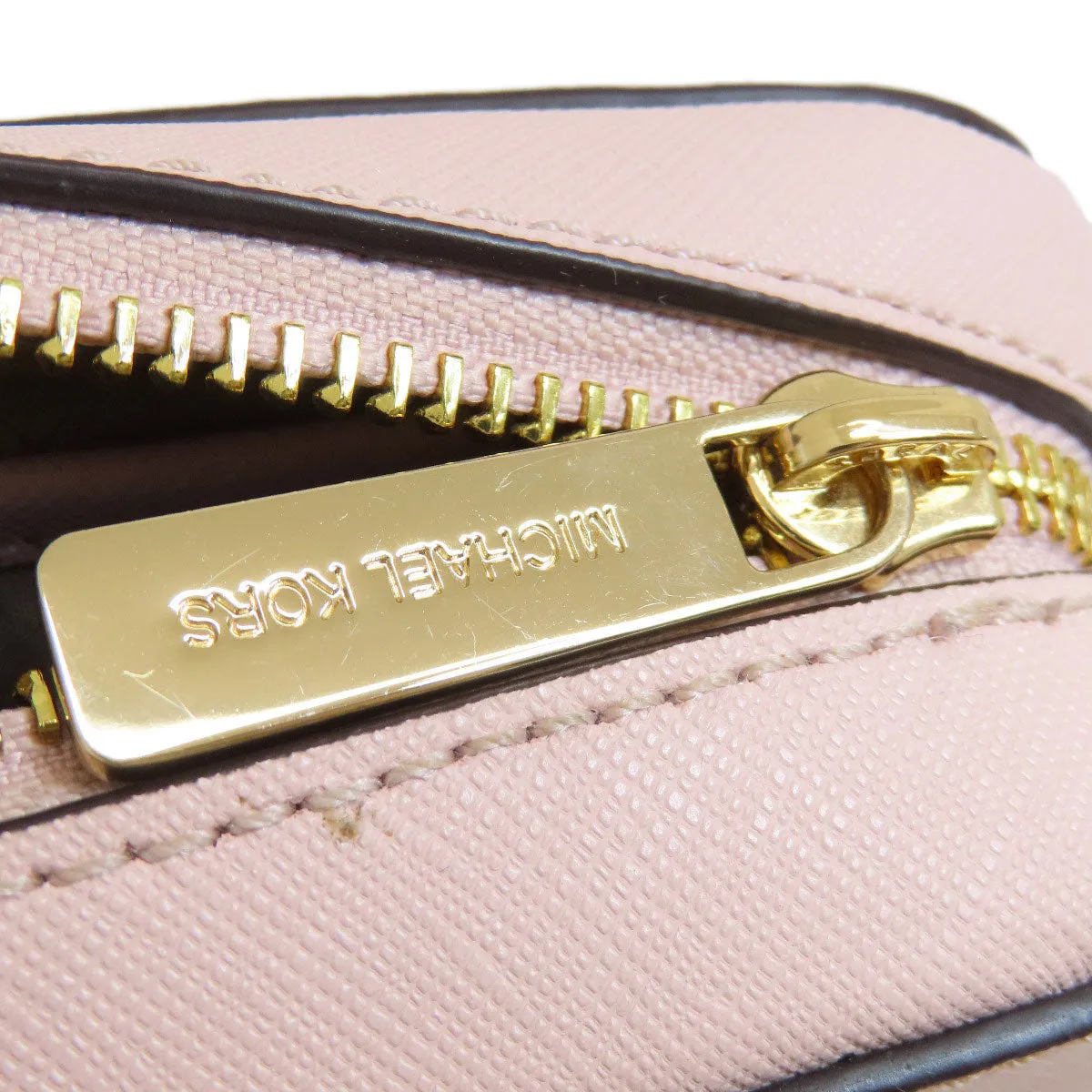 MICHAEL KORS Shoulder Bag PVC pink logo Women Used