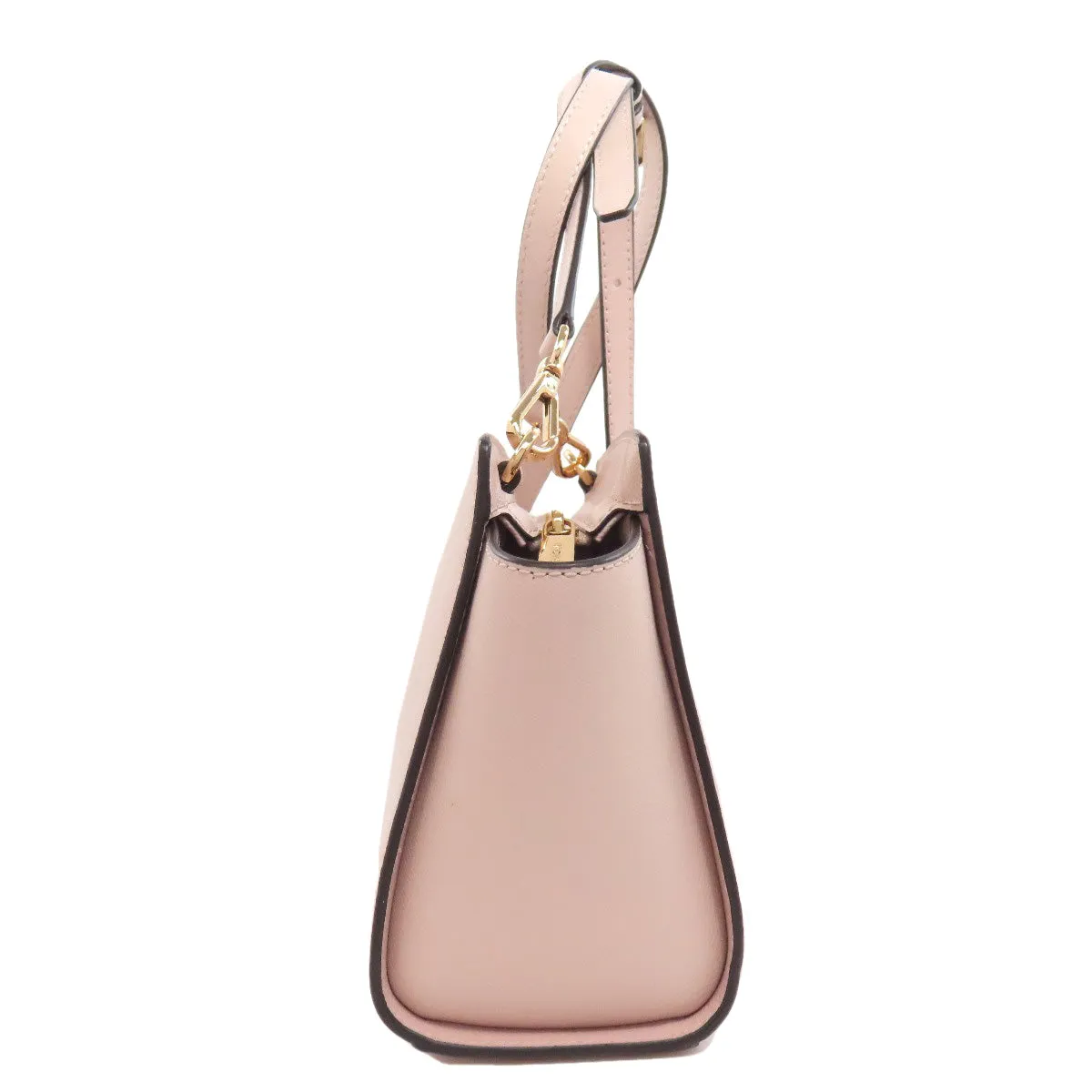 MICHAEL KORS Shoulder Bag PVC pink logo Women Used