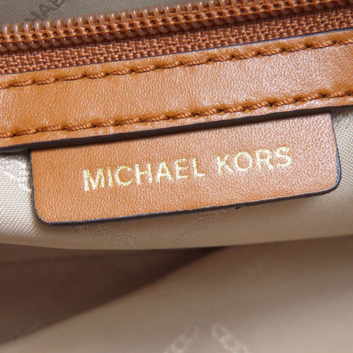 MICHAEL KORS Shoulder Bag PVC white MK signature Women Used