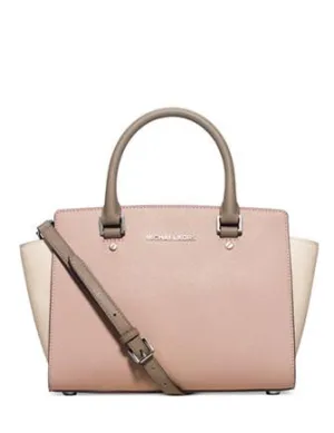 Michael Michael Kors Colorblock Selma Medium Top Zip Satchel
