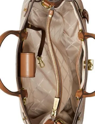 Michael Michael Kors Gramercy Chain Embossed Leather Satchel