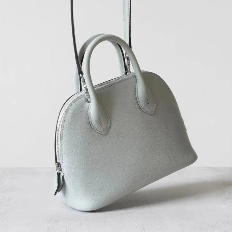 Mini Emma Luxurious Two-way Premium Italian Leather Bag | Handcrafted Full-grain Eve Calf Leather Shoulder Bag