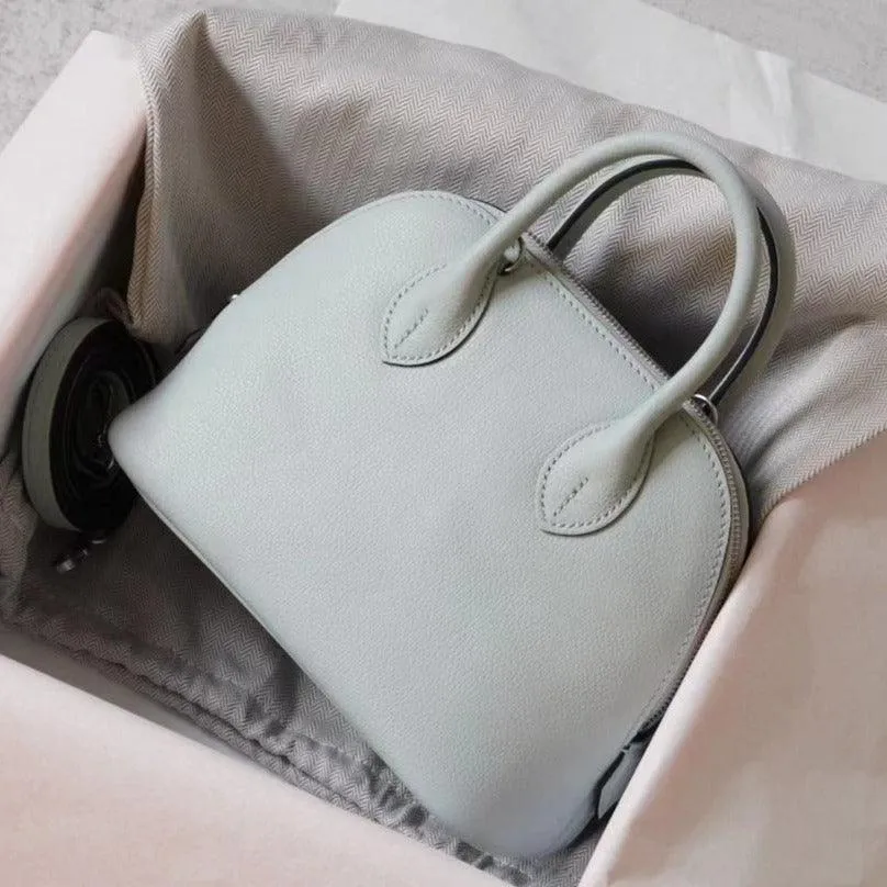 Mini Emma Luxurious Two-way Premium Italian Leather Bag | Handcrafted Full-grain Eve Calf Leather Shoulder Bag