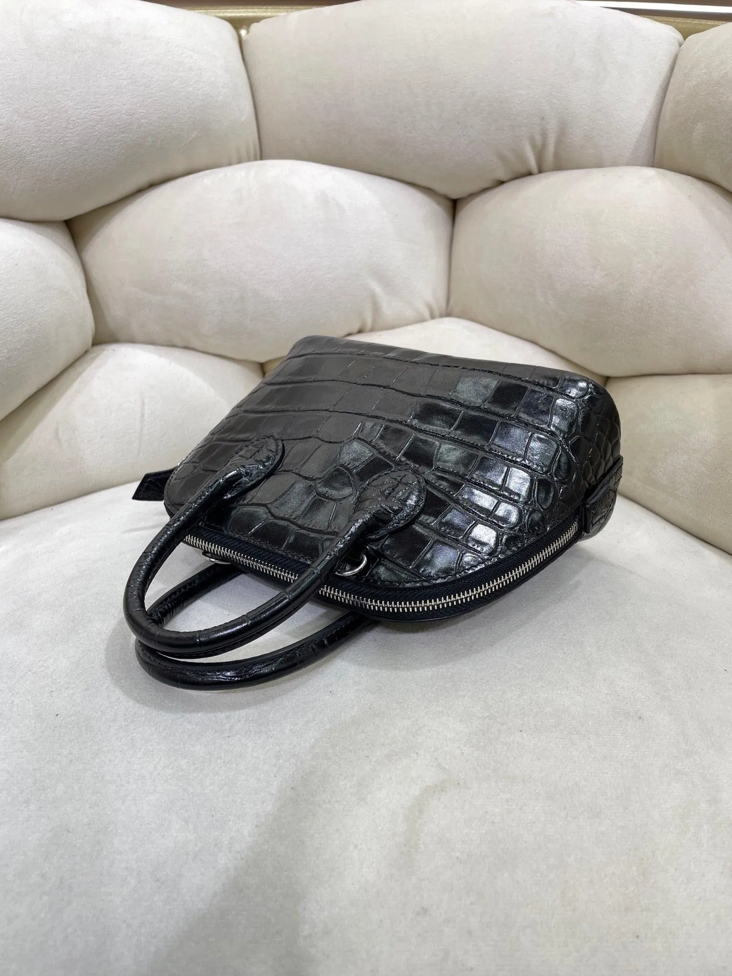 Mini Emma Luxurious Two-way Premium Italian Leather Bag | Handcrafted Full-grain Eve Calf Leather Shoulder Bag