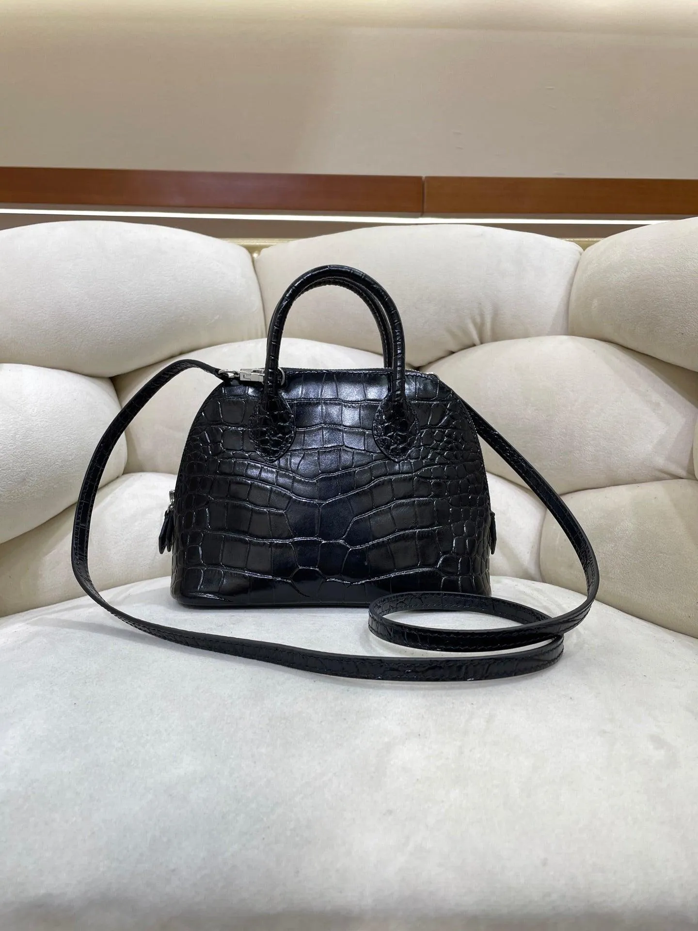 Mini Emma Luxurious Two-way Premium Italian Leather Bag | Handcrafted Full-grain Eve Calf Leather Shoulder Bag