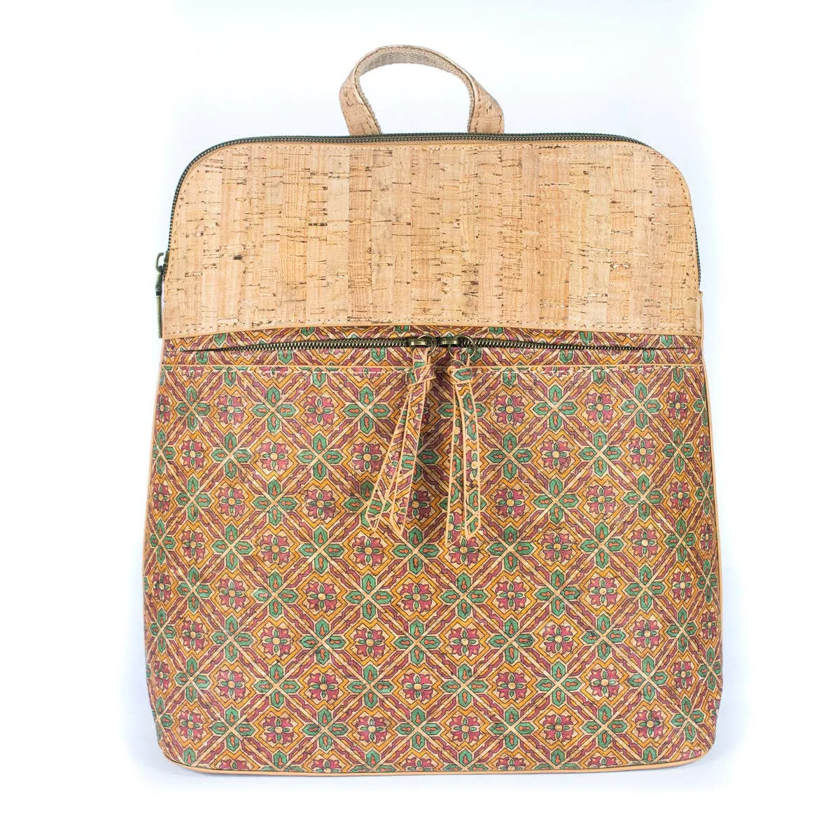 Natural Cork and Printed Cork Women's Backpack BAGF-072