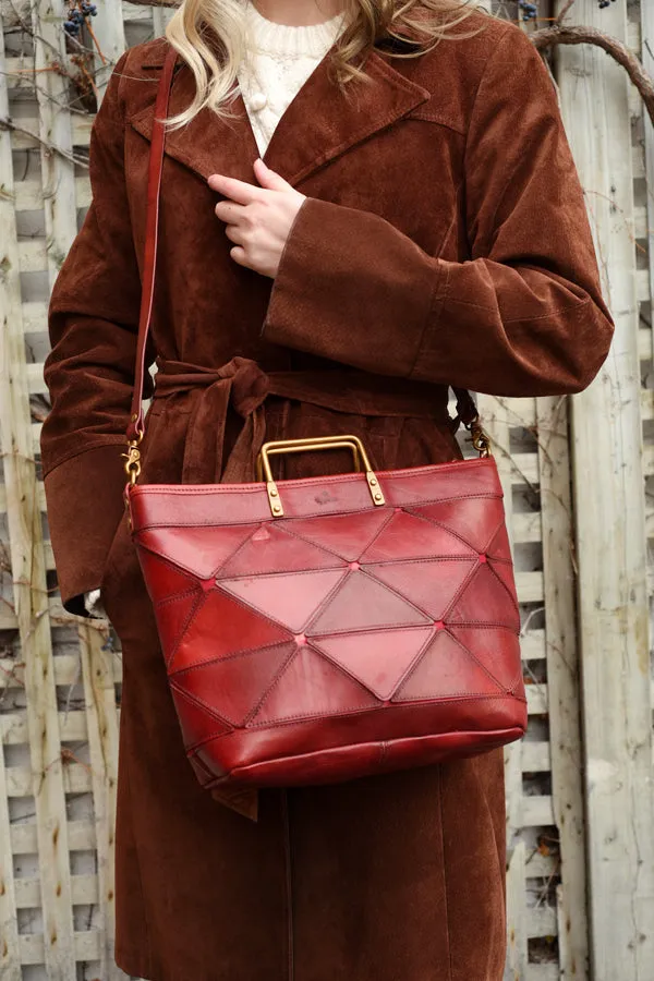 Origami Large Tote - Bordeaux