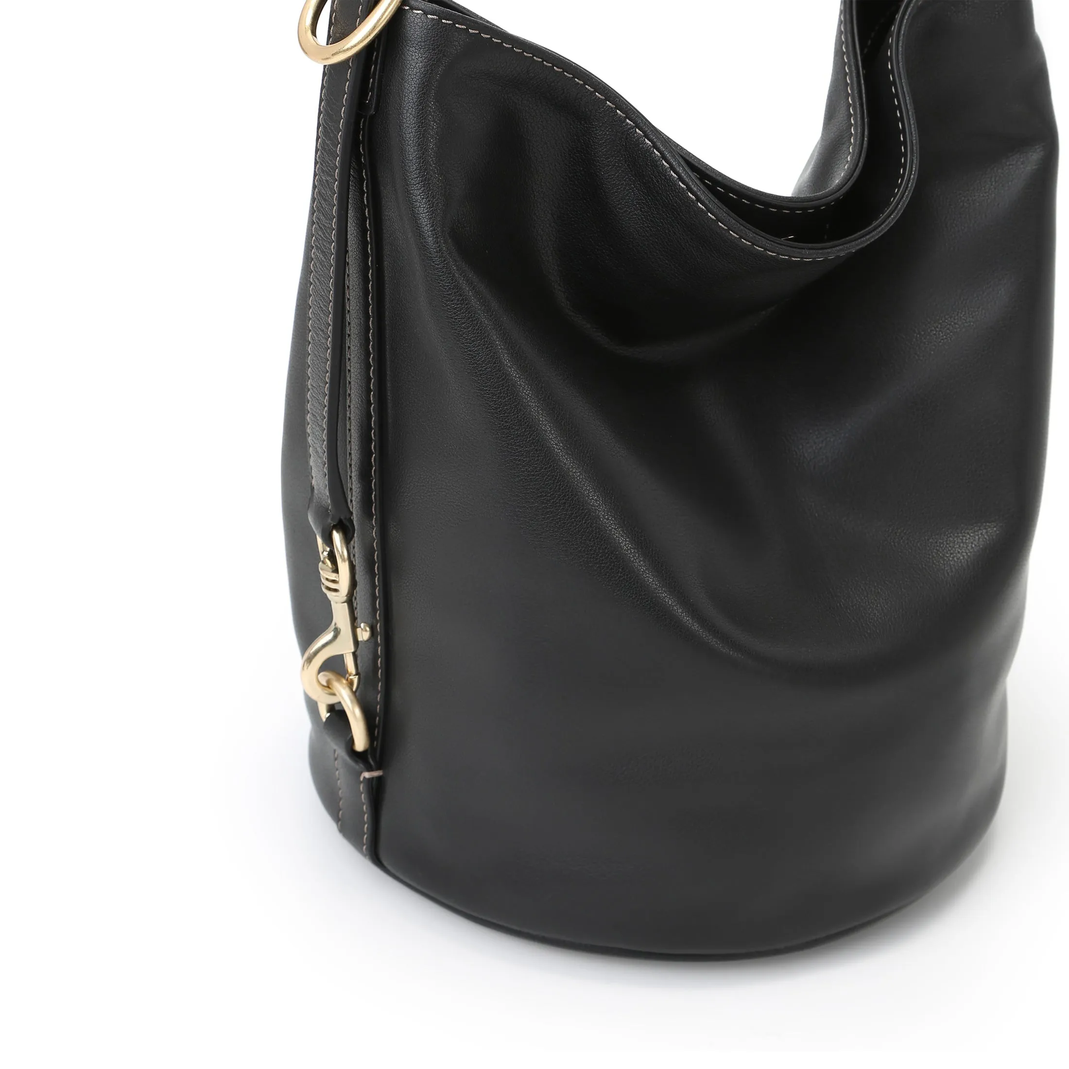 ORUKAMI Soft Convertible Bucket Bag - Black