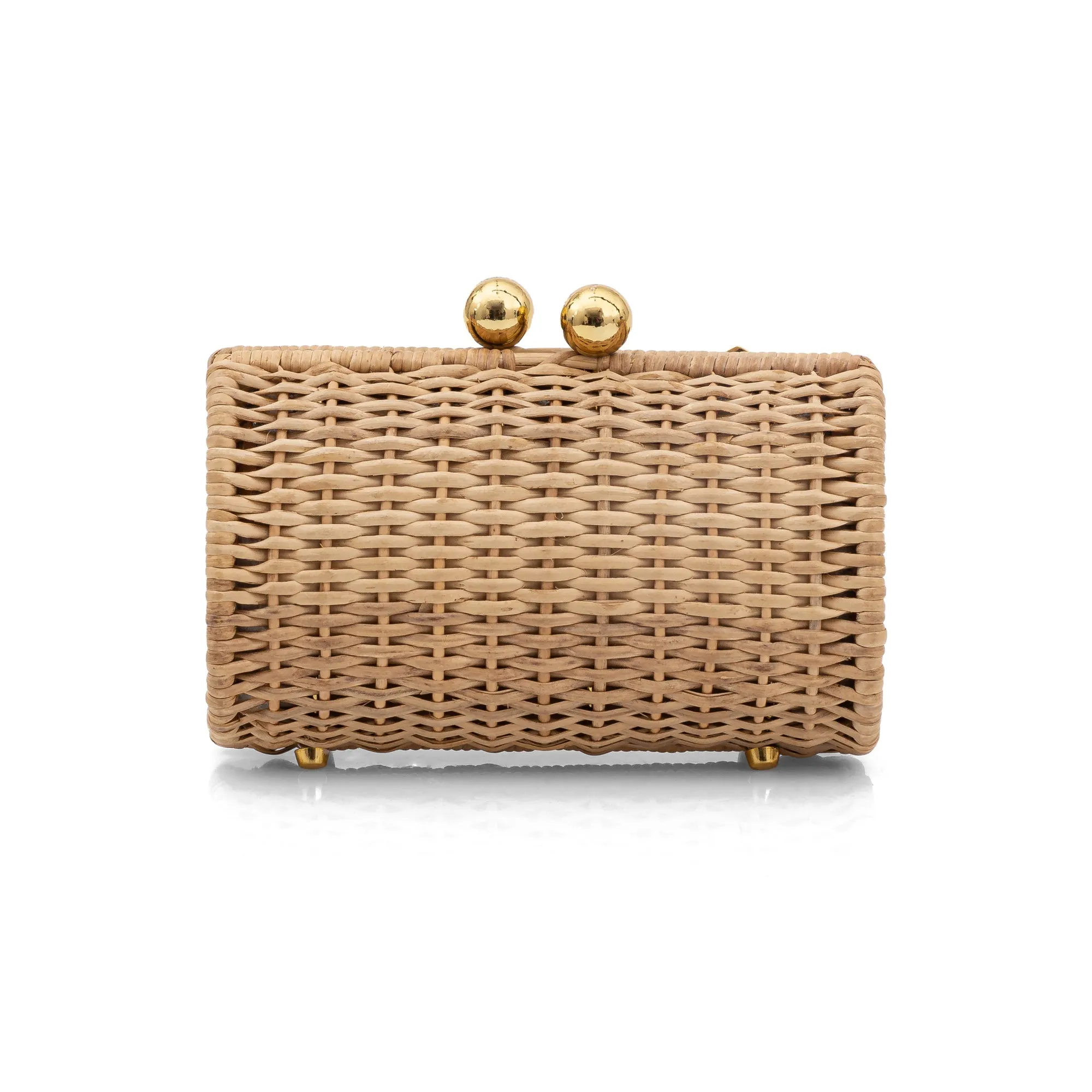 Petit Clutch Flowers Natural