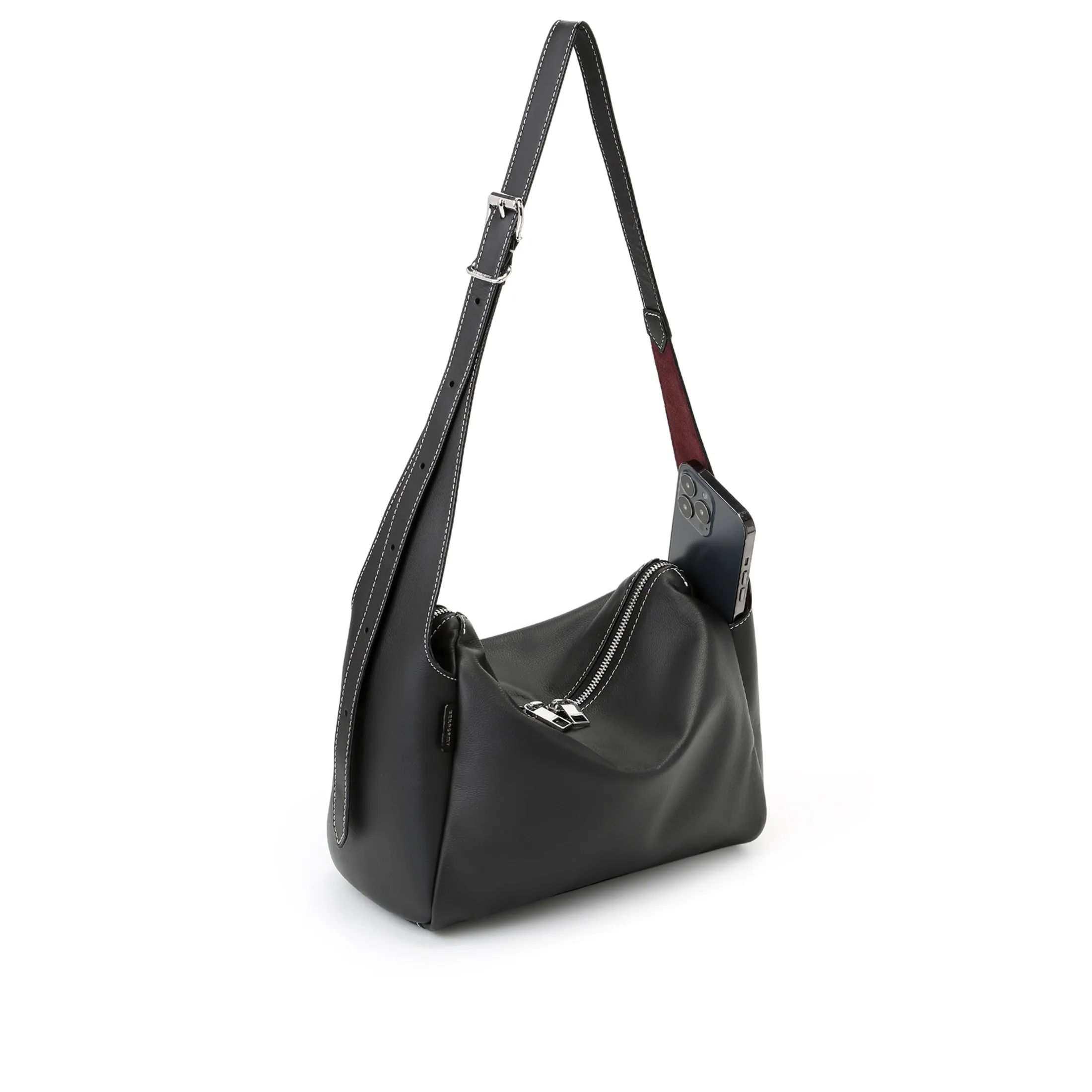 Petrichor Pockets Shoulder Bag - Black