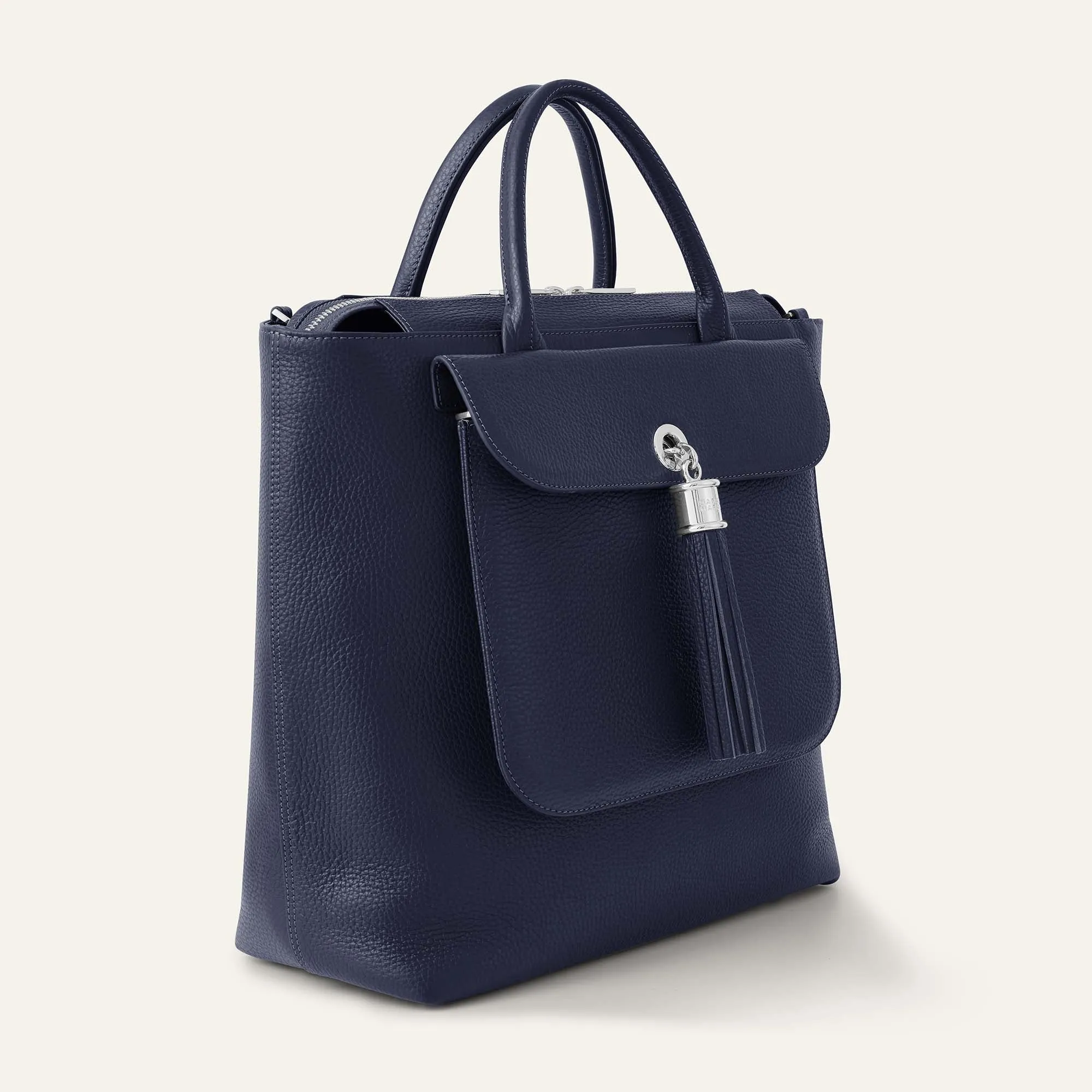 Poppy Backpack | Space with Silver hardware