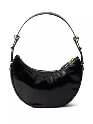 prada arqu?? naplak patent leather shoulder bag