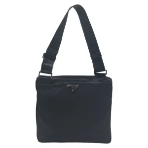 PRADA Shoulder Bag Nylon Black black Crossbody Shoulder Bag Messenger Bag Test Triangular logo mens Used