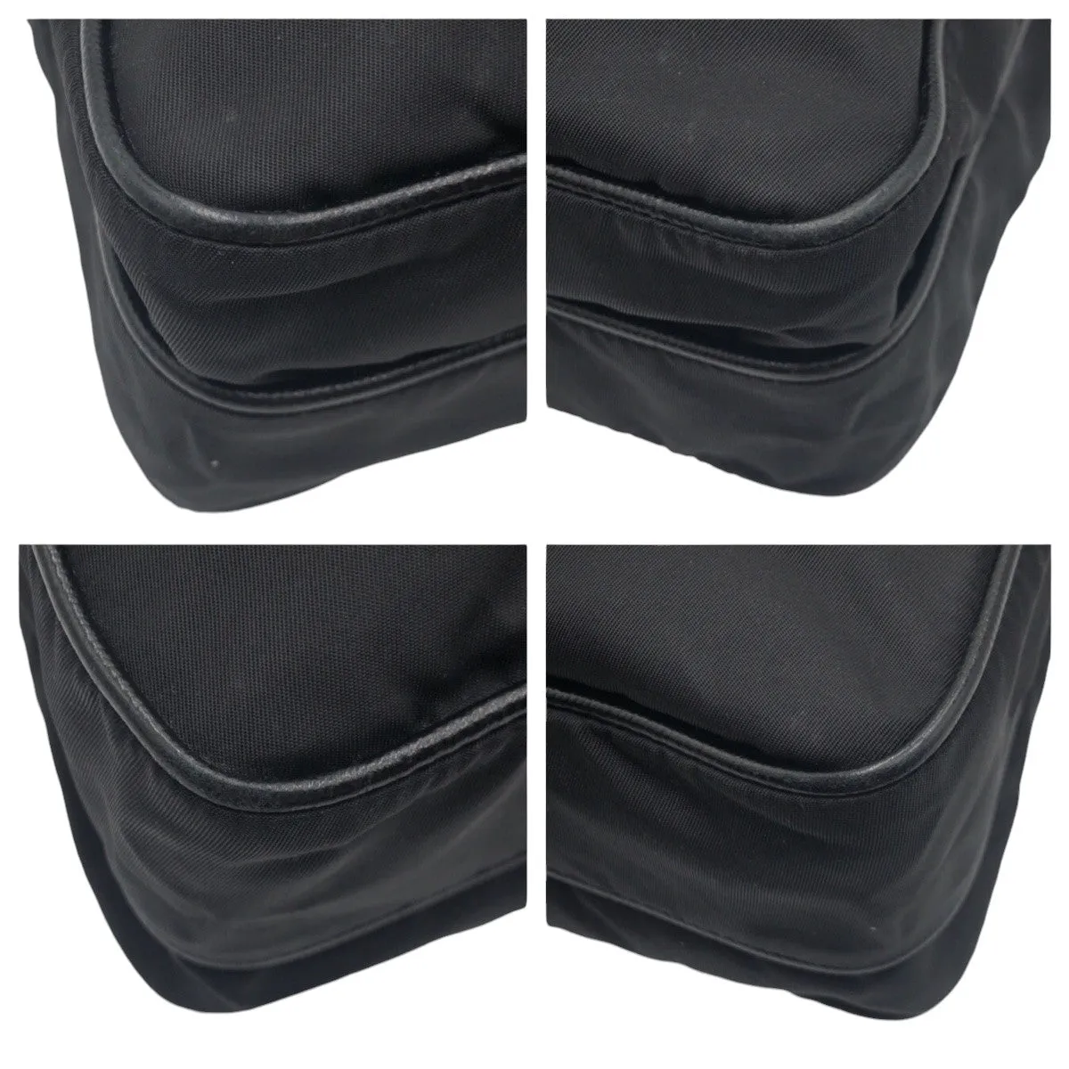 PRADA Shoulder Bag Nylon Black black Crossbody Shoulder Bag Messenger Bag Test Triangular logo mens Used