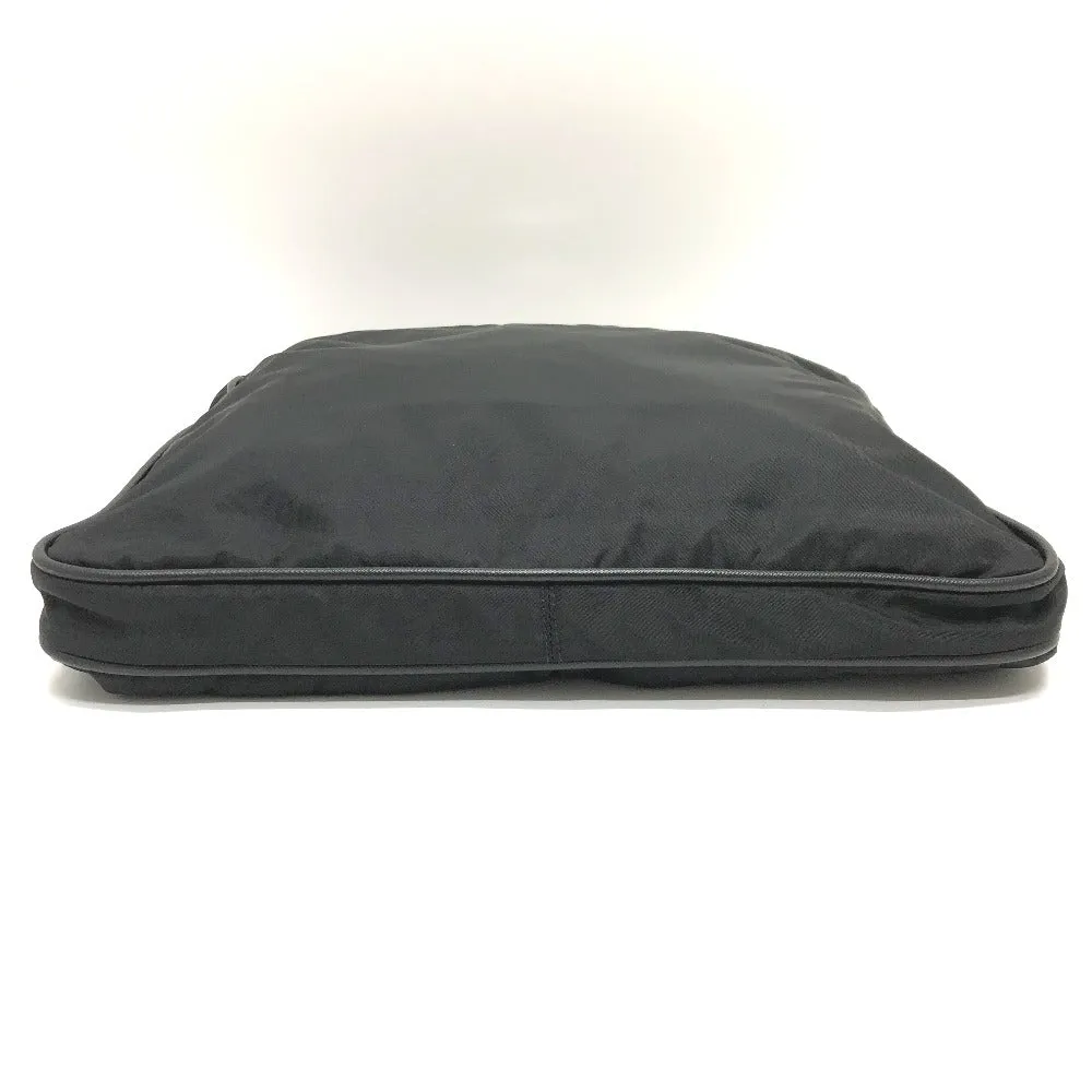 PRADA Shoulder Bag Nylon black Triangle With logo