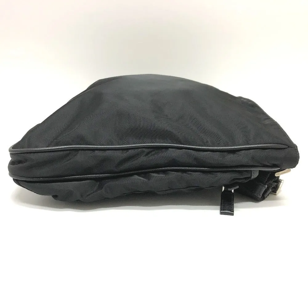 PRADA Shoulder Bag Nylon black Triangle With logo