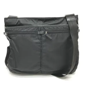 PRADA Shoulder Bag Nylon black Triangle With logo