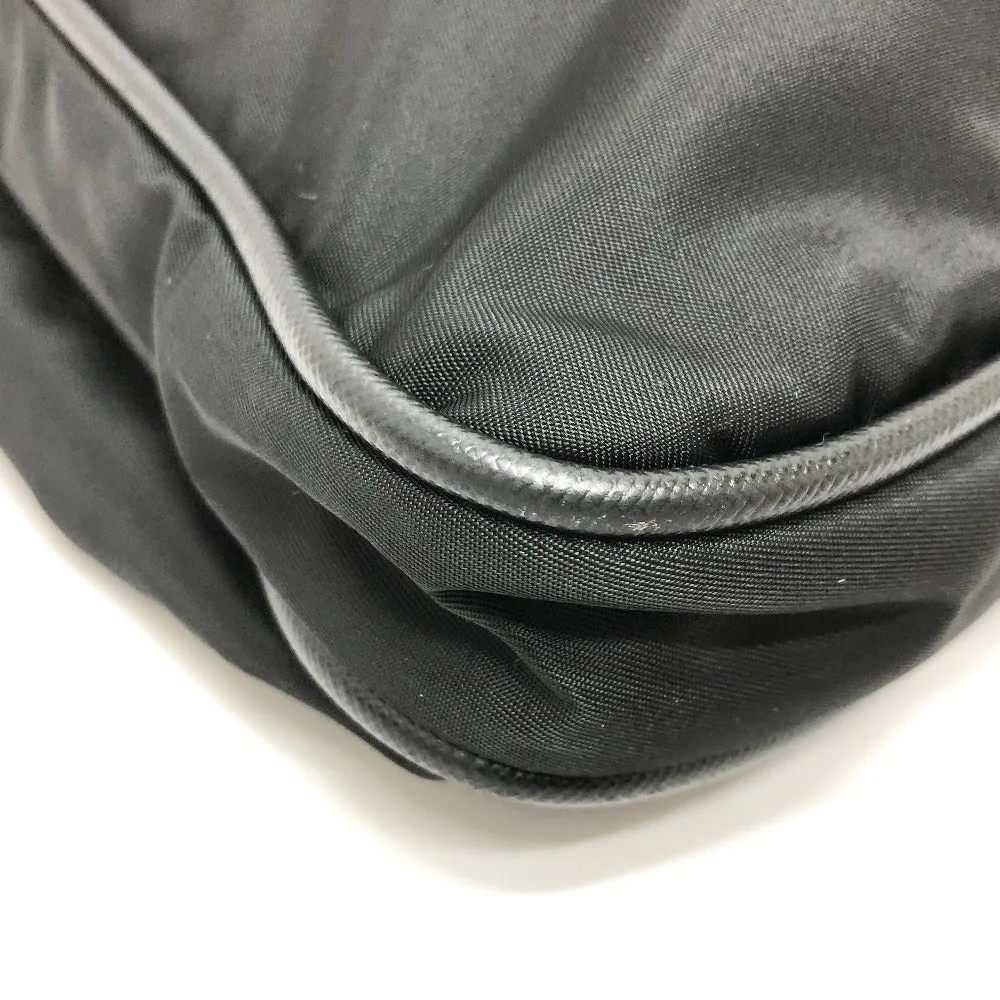 PRADA Shoulder Bag Nylon black Triangle With logo