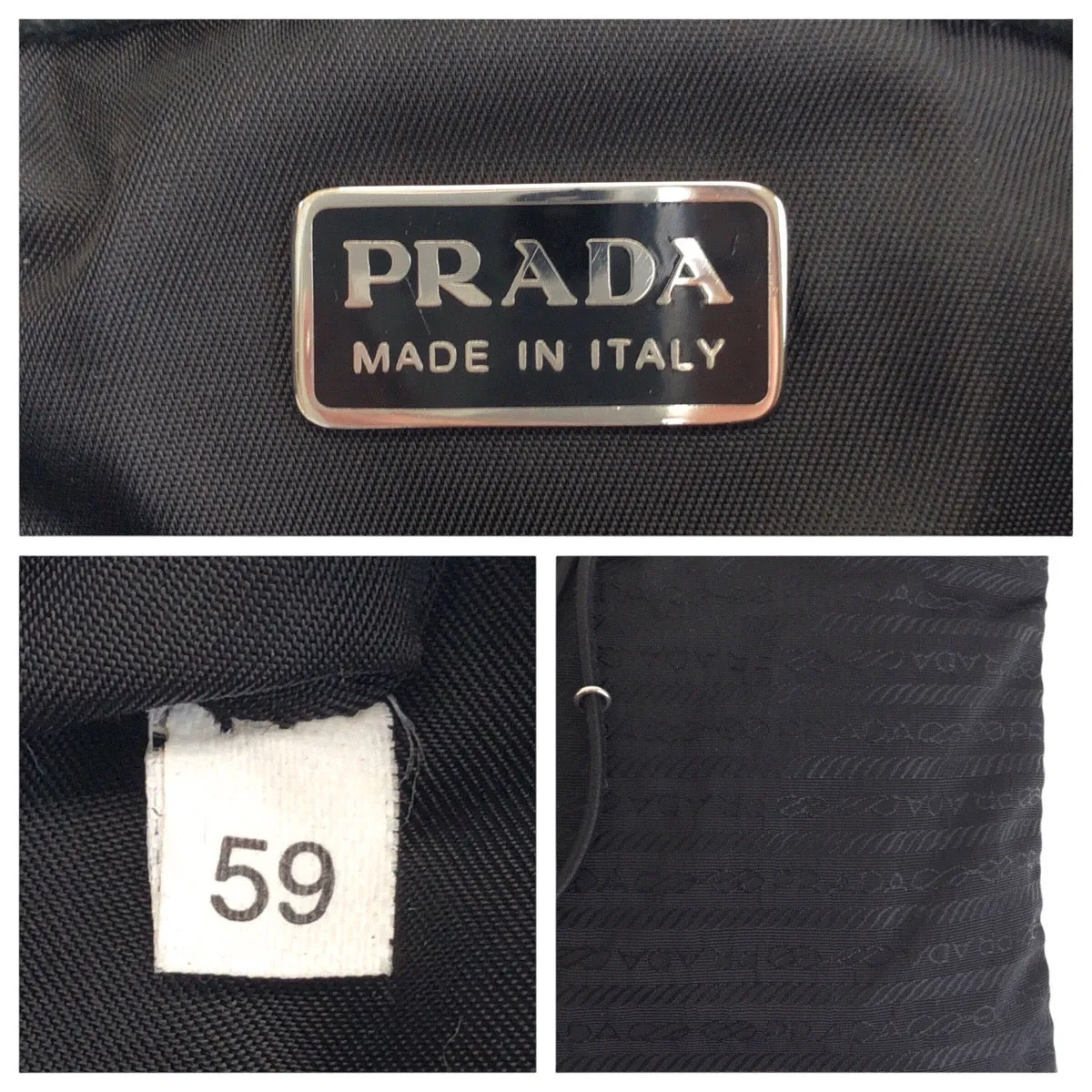 PRADA Shoulder Bag Nylon black