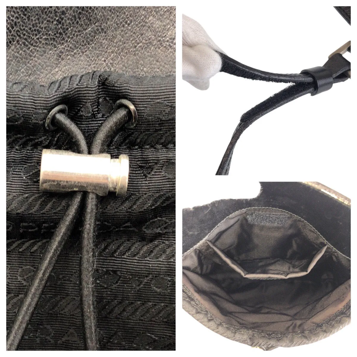 PRADA Shoulder Bag Nylon black