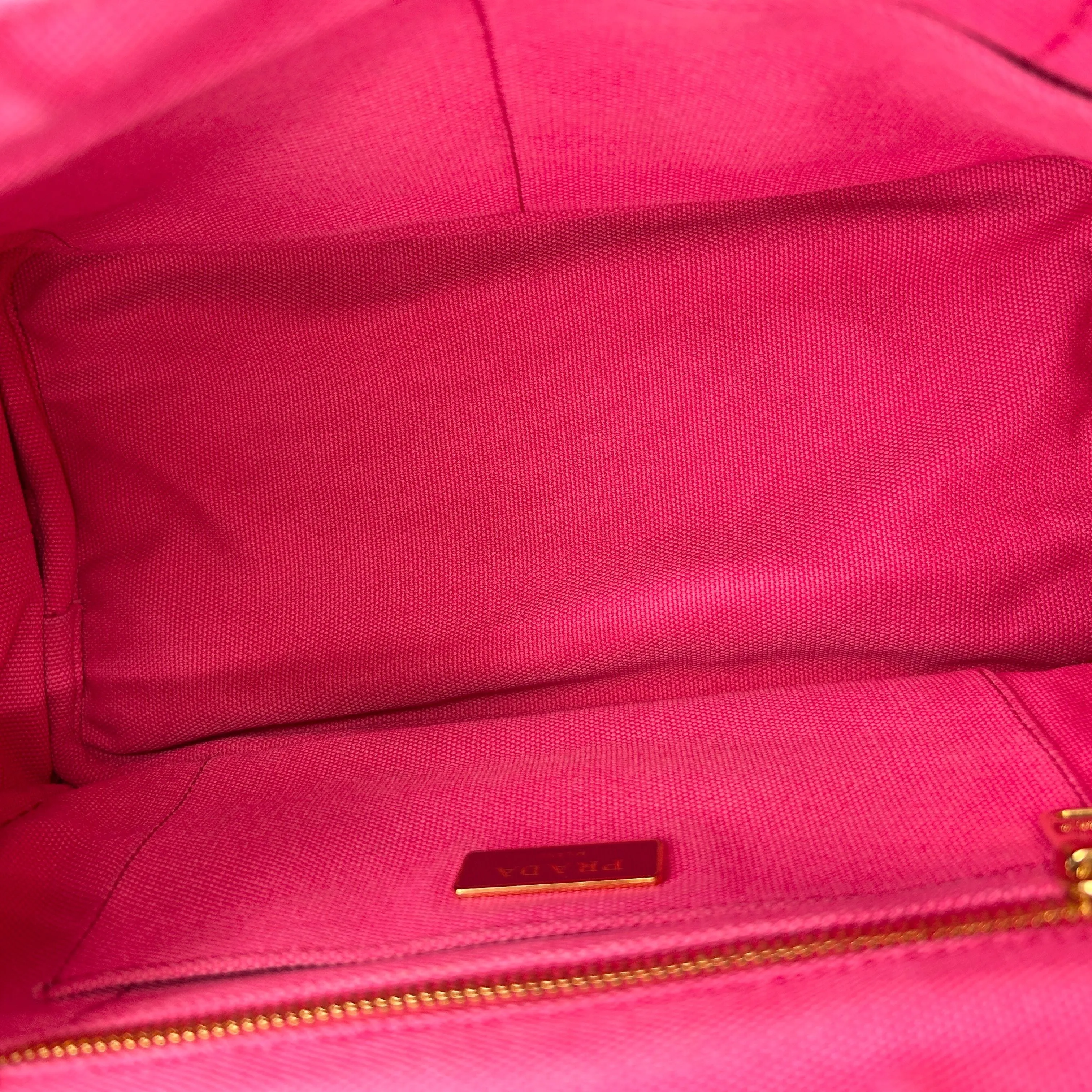Prada Small Canapa Logo Tote w/ Strap - Pink Totes, Handbags LA7910