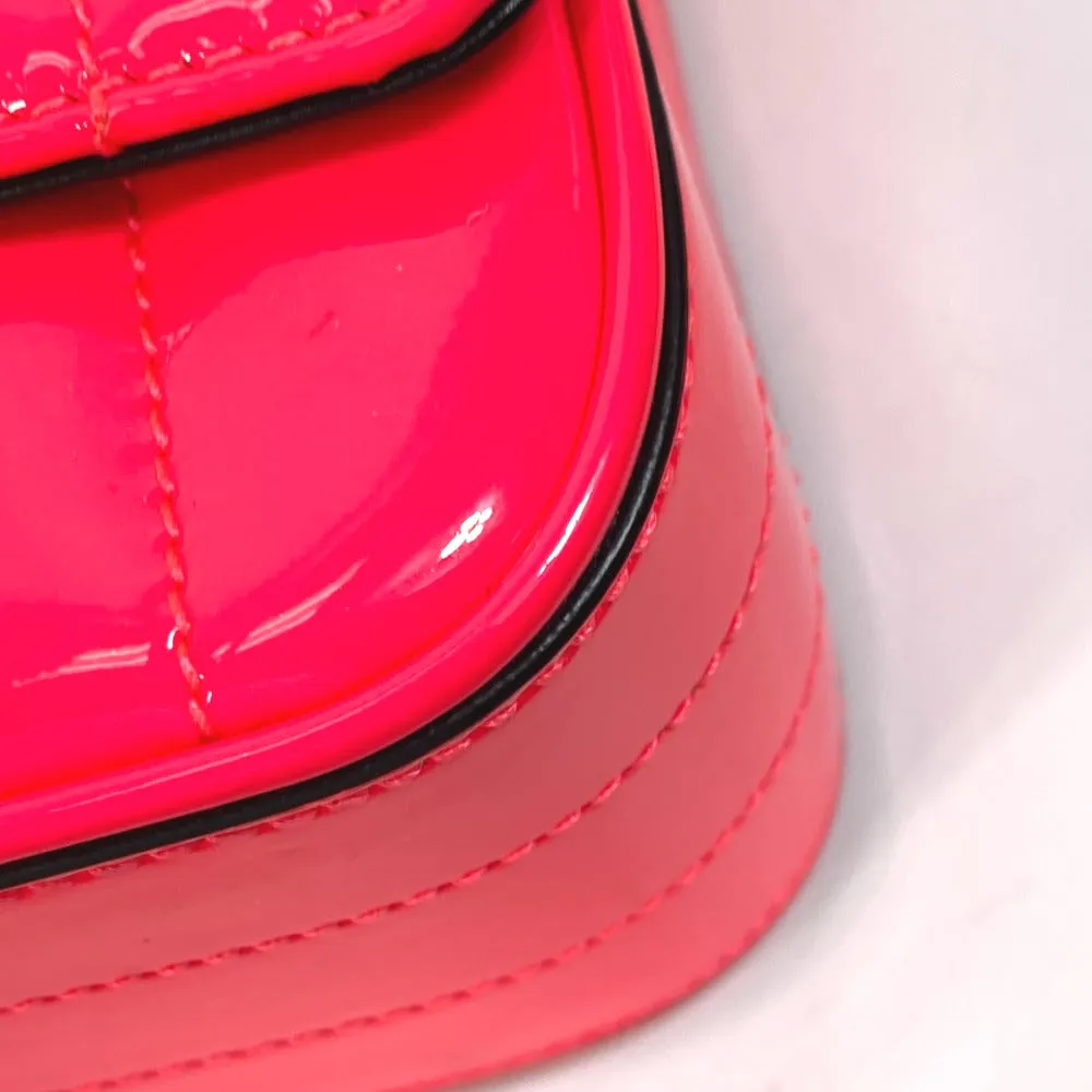 SAINT LAURENT PARIS Shoulder Bag 538439 Patent leather Pink type YSL vicky small Women Used