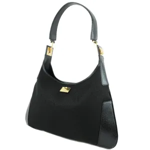 Salvatore Ferragamo Shoulder Bag 21-1898 canvas black Women Used