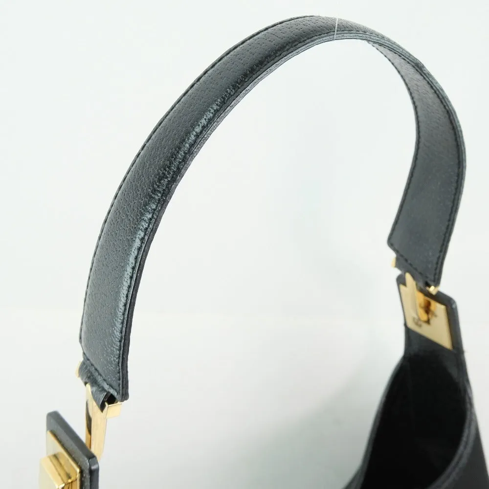 Salvatore Ferragamo Shoulder Bag 21-1898 canvas black Women Used