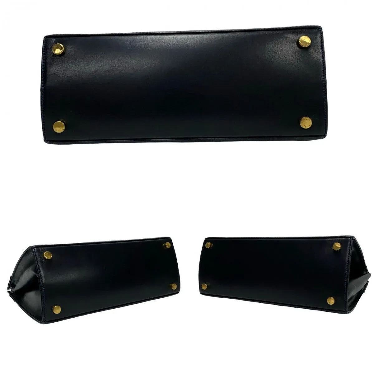 Salvatore Ferragamo Shoulder Bag Calfskin Navy