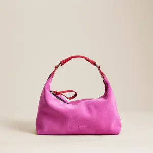 Small Maurice Hobo - Suede Pink