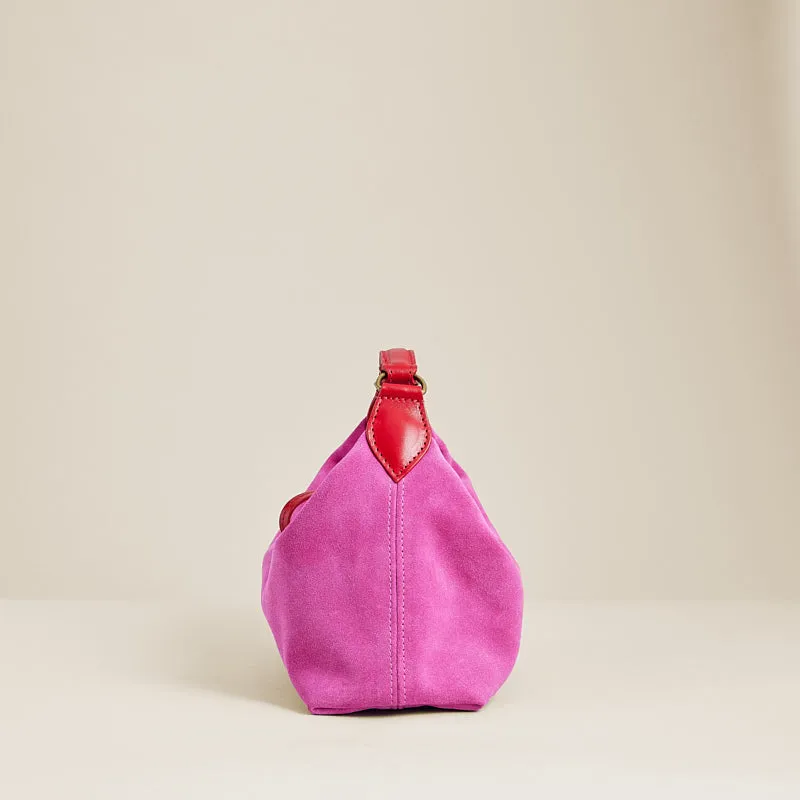 Small Maurice Hobo - Suede Pink